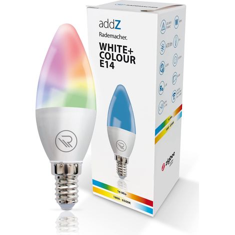 Ampoule LED E14 4,8 W Zigbee 3.0 RGBW 16 millions de couleurs, intensité variable, 1800-6500 K (1/5)