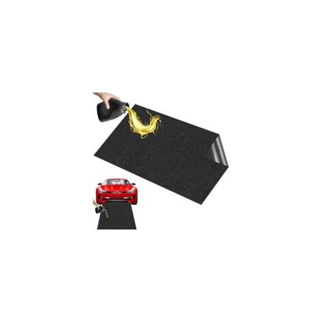 Bardusch-Tapis de récupération d'huile robuste, 90 x 150 cm, pour moto, garage, voiture, protection sol atelier, absorbe l'huile usée, noir