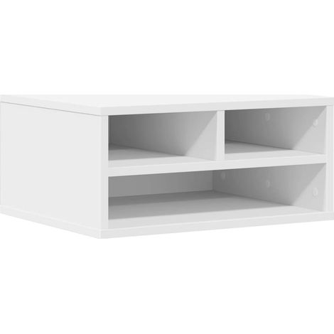 Maison Exclusive - Soporte de impresora madera ingeniería blanco