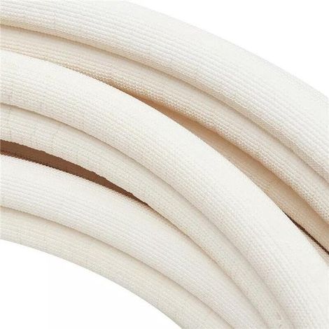 Tubería aislada de 1/4" y 3/8" para instalación de aire acondicionado, doble par de serpentines, tubo dividido para agua, 5 metros. (1/2)