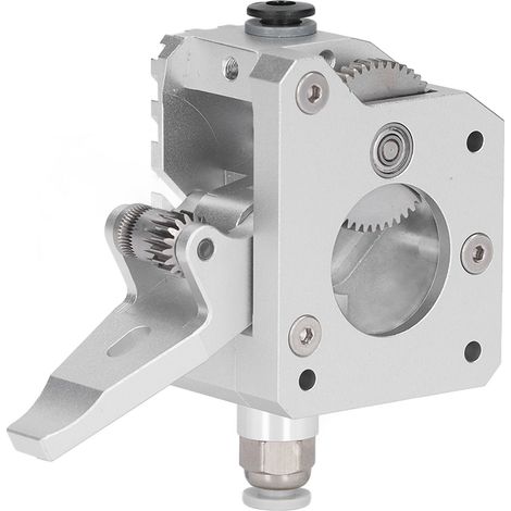 Silberner Metall-Doppelzahnrad-Extruder MK8 Ersatzteil für Prusa I3 MK3 Rechtshänder-3D-Drucker (1/5)