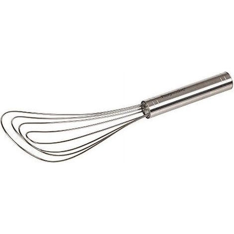 Batidora de huevos plana de 25 cm, batidora de huevos con forma de pala, batidora de huevos multifuncional de acero inoxidable. (1/3)
