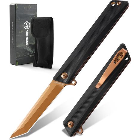 Klappmesser mit D2-Klinge, G10-Griff, Kugellager und Liner Lock
