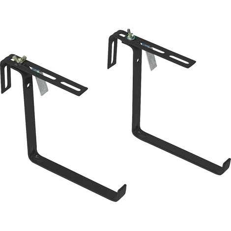 Poétic Zubehör BASIC Blumenkastenhalter Anthrazit - 2er Pack (1/2)