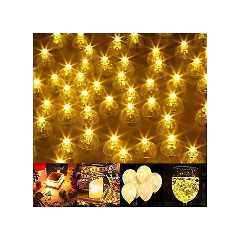 SZTXJ LED-Leuchtballons, 500 Stück Mini-Rundballons, wasserdicht, Mini-LED-Partylichter, Mikrobirnen für Papierlaternen, leuchtende Ballons, Geburtstagsdekoration