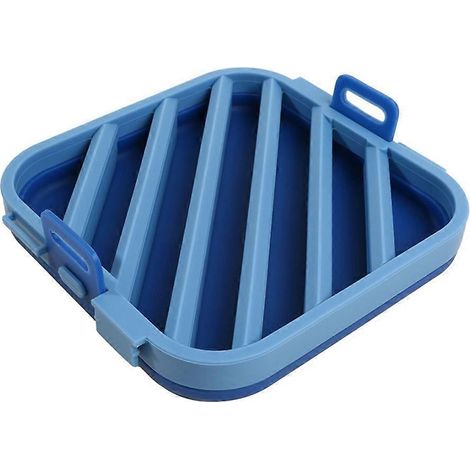 Multifonction gril poêle cuisson cuisine accessoires huile commande friteuse à air silicone barbecue support bleu (1/5)