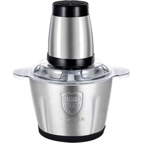 Hachoir à viande électrique - - 500W - Acier inoxydable - Capacité 2L - Facile à nettoyer (1/4)