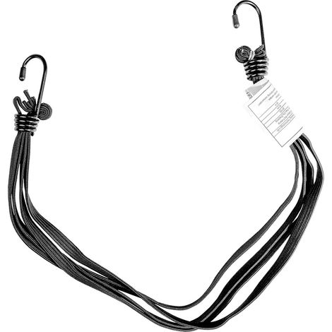 SANGLE DE SÉCURITÉ POUR BAGAGES BIKETEC 4 PAN (EXTENSION DE BAGAGE) 60 CM, NOIRE (1/2)
