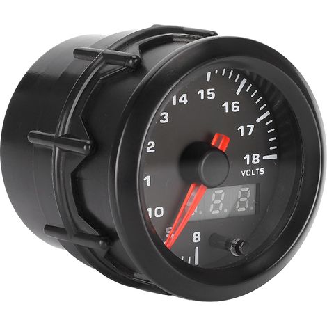Lot 2 Voltmètre Voiture 52mm 7 Couleurs LED Digital Tension Mètre Affichage Pièces Tuning Auto (1/5)