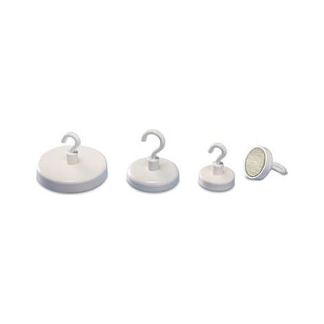 Magnetoplan Magnete a gancio HOLTZ OFFICE SUPPORT (Ø) 25 mm tondo, con gancio Bianco 1 pz. 52625