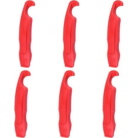 6 Pièces Vélo Outil de Démontage de Pneu, Demonte Pneu Velo, Leviers de Pneu de Vélo, Cuillère à Changer Les Pneus de Vélo, Leviers de Pneus de Vélo en Nylon, pour Pneus de Route ou de VTT