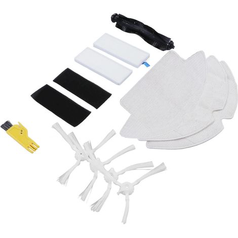 Accessoires pour robot aspirateur 360 S6 : brosse principale, chiffon, filtre, brosse latérale (1/5)