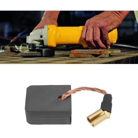 Set mit 2 Paar Kohlebürsten für Winkelschleifer, 6,5 x 12 x 13,5 mm, kompatibel mit DeWalt DWE4257 und DWE4277 (1/4)