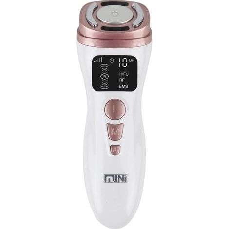 Mini-HIFU-Gerät für die Gesichtsmassage mit Ultraschall, EMS und Radiofrequenz. Zur Hautverjüngung und -straffung sowie zur Gesichtspflege. Schönheitsprodukt. (1/4)