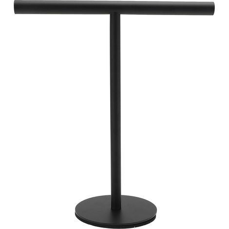Porte-serviettes en acier inoxydable en forme de T avec base stable po (1/5)