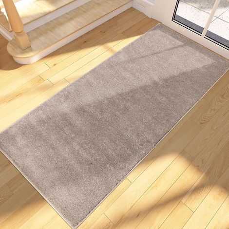 Fußmatte für den Innenbereich, 60 x 150 cm, lang, rutschfest, maschinenwaschbar, weiche, saugfähige Bodenmatte für Hunde, Eingang, Türbereich, Flur, Durchgang und Küche (1/5)