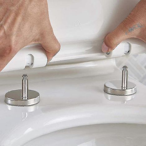 Siège WC paire de fixations universelles accessoire salle de bain (1/3)