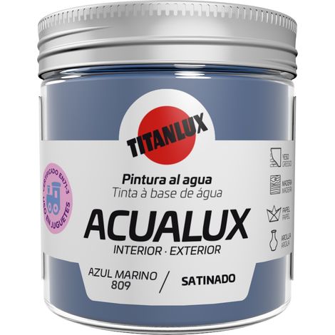 Pintura manualid. al agua 75 ml az/mar satin. acualux titan (1/2)