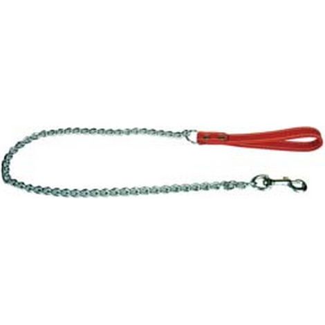 3PZ GUINZAGLIO PER CANI CON CATENA  - lunghezza cm.100 spessore maglie mm.3,5