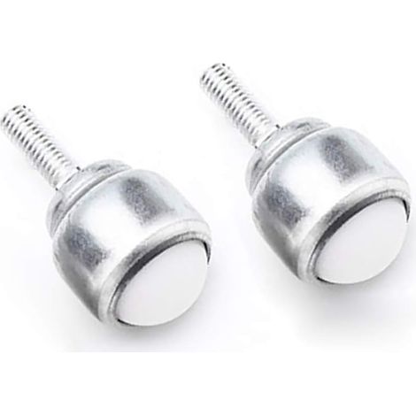 Lot de 2 rouleaux de roulement à billes en nylon pour système de transmission, système d'alimentation (CY-25D, M8 filetage male) (1/5)