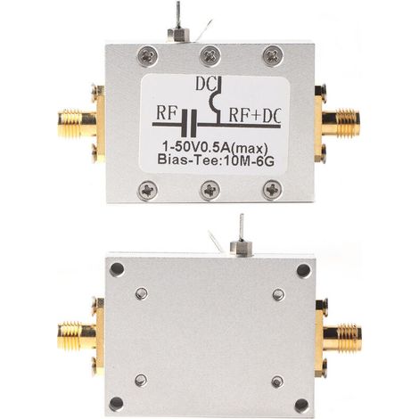 Jeffergarden 1 pièces 10 MHz-6 GHz biais Tee 10 MHz-6 GHz large bande radiofréquence micro-ondes polarisation coaxiale-