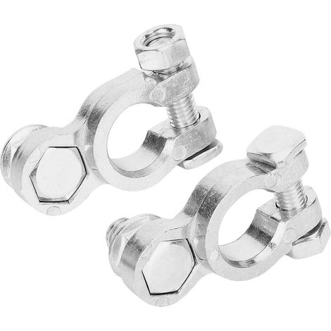 Universelle Klemmen für 12/24V-Batterien, 10 mm, ein Paar positiver und negativer Anschlüsse. (1/5)