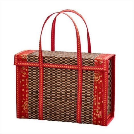 Panier De Fruits - Panier Pliable En Bambou Tissé - Pour Pique-Nique Et Rangement Alimentaire - 1 Pièce (1/5)