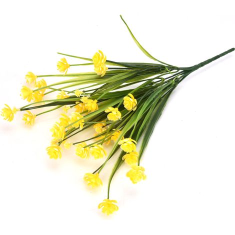 Bouquet de fleurs artificielles, arbustes et plantes d'extérieur pour la décoration de la maison et du jardin. (1/5)