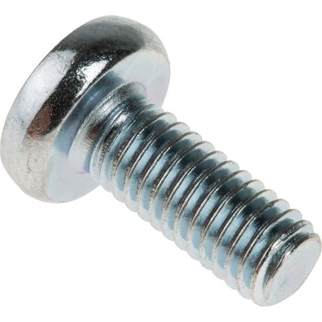 Vis à métaux RS PRO M5 à tête Cylindrique Pozidriv en Acier, 12mm ( Prix pour Sachet de 100 )