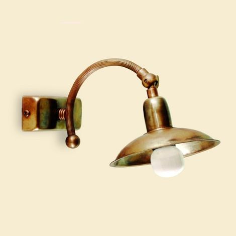 Applique classico lampadari bartalini eli a13 e14 led ottone lampada parete (1/4)