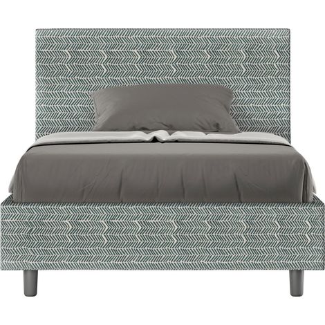 Letto 1 Piazza e Mezzo 120x200 cm Senza Rete Adele Aragona 7 Azzurro (1/5)