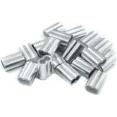 20 manchons à sertir en aluminium avec double virole, virole en aluminium de 6,0 mm, compatible avec pince à sertir, connecteur de câble pour installation électrique (1/3)