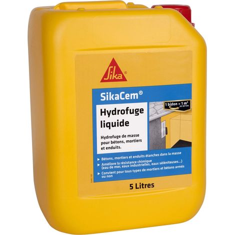 SIKA 546963 Idrorepellente di Massa liquida, Bianco, 5 l
