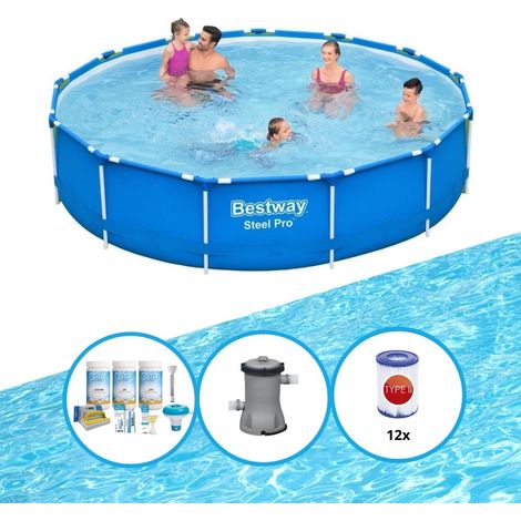 Bestway Bestway Steel Pro Ronde - 396x84 cm - 4-pièces S22756 (1/5)