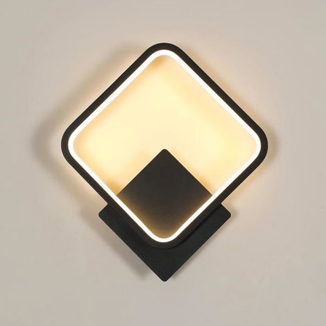 Applique murale LED, finition noire, pour chambre, couloir, escalier, salon ou salle de bain.-AquaForge (1/5)