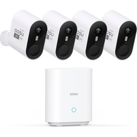 2K Caméra Surveillance WiFi Extérieure Intérieur sans Fil, Abonnement, Ultra Grand Angle, Autonomie Jusqu’à 240 Jours, Alerte Al Détection, Suivi Inter-Caméras (1/5)