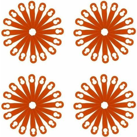120 pièces accessoires de lames en plastique de remplacement pour STIHL Polycut 2-2 FSA 45 tondeuse à gazon coupe-herbe (1/3)