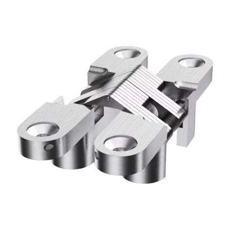Lot de 8 charnières invisibles pliables en acier, pour portes de meubles et placards. Installation facile. (1/5)
