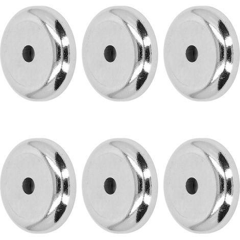 10 versilberte Neodym-Magnete, Nickel-Eisen-Bor-Edelstahl, Senkbohrung Ø10 mm, leistungsstark (1/5)