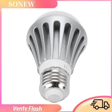Ampoule Capteur - 7 W - 1000 Lm - Induction Corps Humain - Angle Détection 150° - IP54 - E27 - 50000 H (1/5)