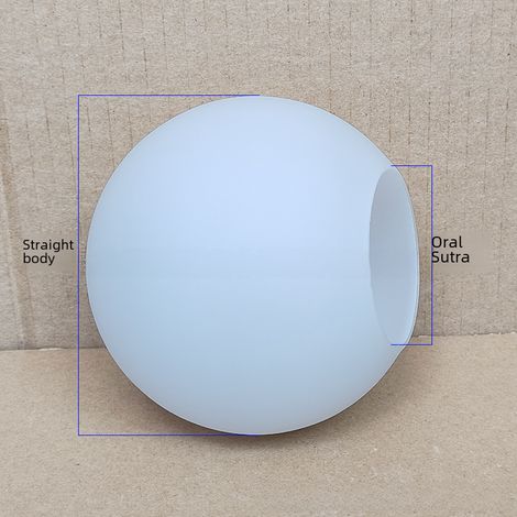 Abat-Jour En Verre Dépoli Blanc Lait - Lumière Douce Diffuse - Pour Suspension Plafonnier Salon Bureau - Diamètre 120-250mm