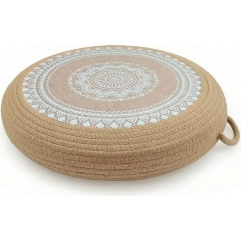 Floor cushion with low padding, diameter 40 cm, height 20 cm, color to 5 (1/5)