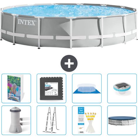 Prism Frame Pool Rund - 457x107 cm - 9-teilig S608