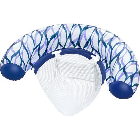 TRADE SHOP - Sdraio Poltrona Gonfiabile Galleggiante Summer Sway In Rete Da Piscina Mare Lago 43922 - (1/5)