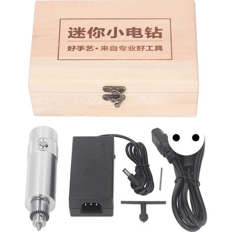 Kit outil de gravure électrique rotatif DIY 9000-14000 tr/min 100-240V prise UE, micro graveur perceuse pour gravure, kit de polissage et sculpture (1/5)