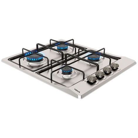 Placa de Gas 4 Fuegos 60cm Teka EASY E 60.3 40 Termopar Butano Inox (1/3)