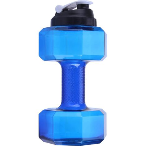 Sport en forme d'haltère, 2, 2 L Bouteille d'eau portable, Bouteille d'eau extérieur, Fitness Exercise Gym Cruche Water Bottle (1/5)