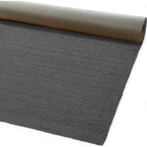 Paillasson Coco Naturel Coloré Antidérapant Sur Mesure Tapis D'Entrée Gris - 100x200 cm