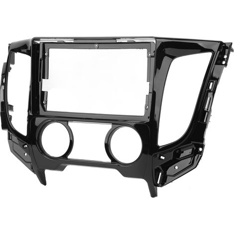 Autoradio 2 DIN Kit Fascia Panneau de Montage Navigation Remplacement pour Mitsubishi L200 Triton 2015-2019 Climatisation Manuelle (1/5)