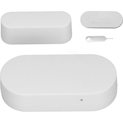 Capteur de porte fenêtre intelligent sans fil blanc, alarme en temps réel pour maison, détecteur d'ouverture de porte compatible Zigbee (1/5)